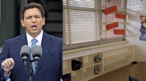 florida teacher fired over viral video of empty library shelves after desantis branded it a