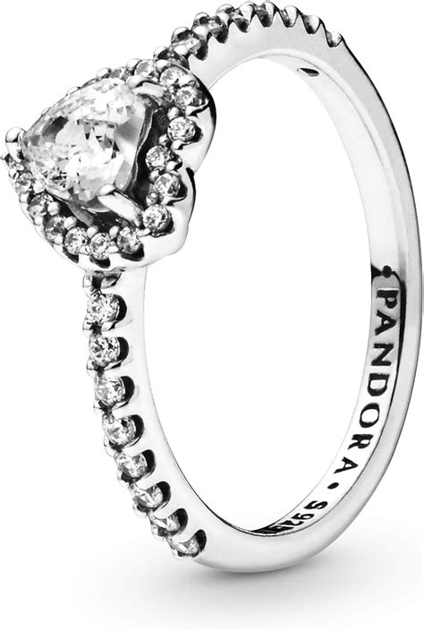 Pandora Jewelry Elevated Heart Cubic Zirconia Ring In