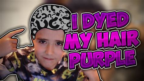 I Dyed My Hair Purple 900 Subscriber Special Vlog Youtube