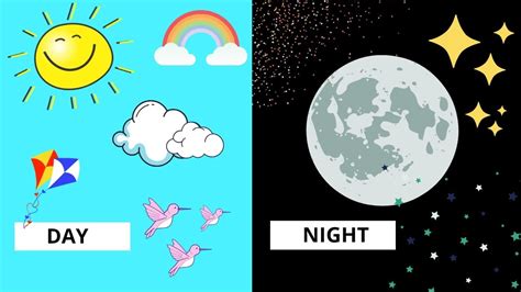 Day And Night Pictures For Preschool