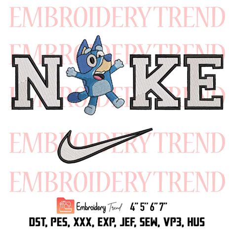 Nike Bluey Disney Embroidery Disney X Nike Embroidery Bluey And Bingo