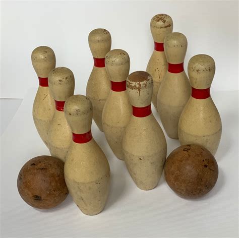 Vintage Bowling Game Toy Etsy