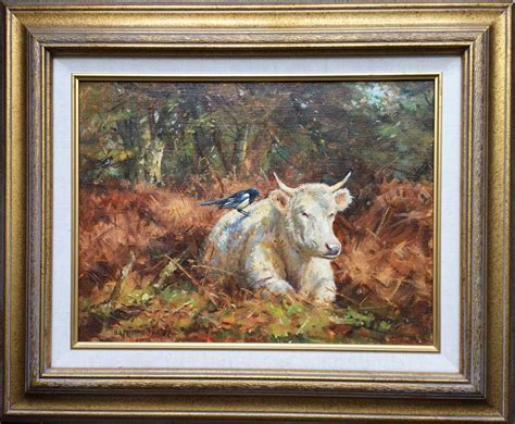 New Forest Cow By Barry Peckham ROI Painting Buy Now