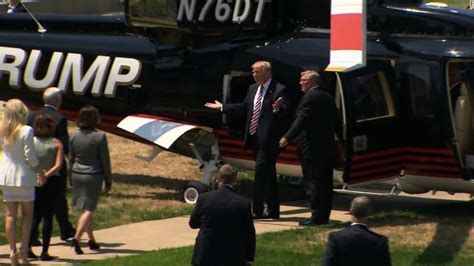 Donald Trump Makes Grand Arrival In Cleveland Cnn Video