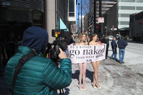Photos Of The Day We D Rather Go Naked Than Wear Wool Peta