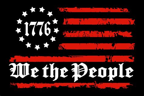We The People 1776 Flag Design Graphic By Teestore · Creative Fabrica