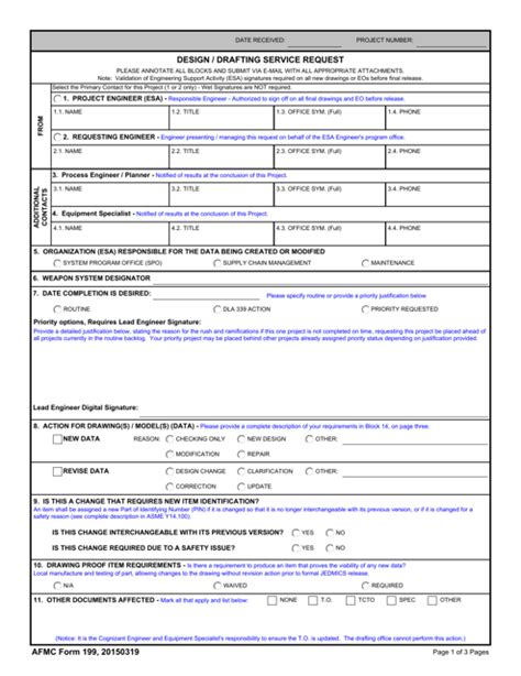 Afmc Form 199 Fill Out Sign Online And Download Fillable Pdf