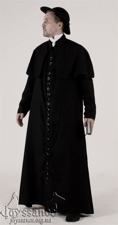 Black Priest Robe Religious Cassock Made To Order Etsy