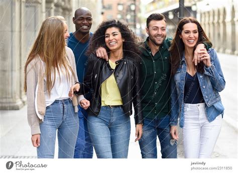 Multi Ethnic Group Of Young People Having Fun Together A Royalty Free