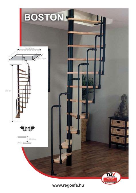 Boston Csigalépcső Loft Room Tiny Apartment Spiral Staircase
