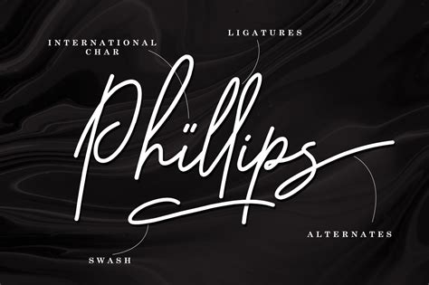 Philips Morries Luxury Handwritten Font Elbanadha Creative