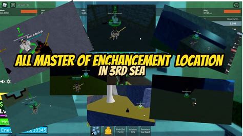 All Master Of Enchancement Location In Rd Sea Blox Fruits Youtube
