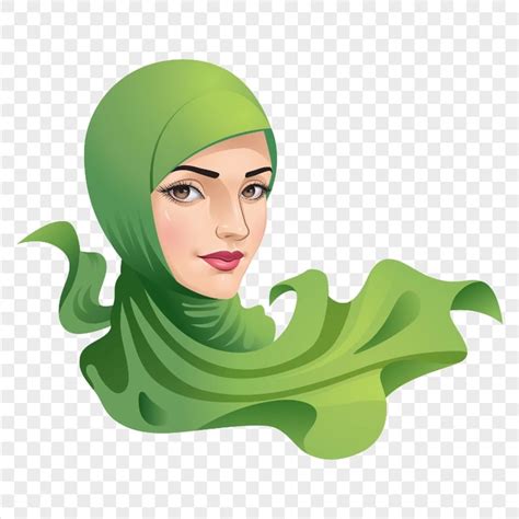 Hd Arabian Muslim Woman Wearing Hijab Vector Illustration Png Citypng