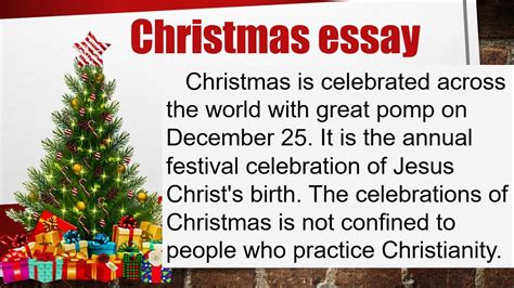 Christmas Essay Christmas Day Christmas Essay In English