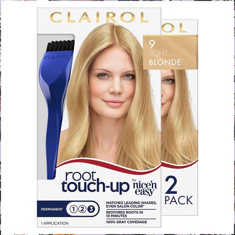 Clairol Root Touch Up By Nicen Easy Permanent Hair Dye 9 Light Blonde