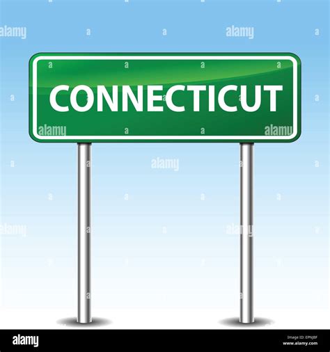 Welcome To Connecticut Sign Stock Vector Images Alamy