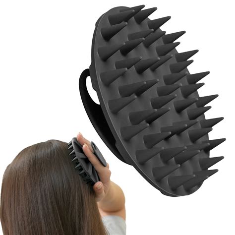 scalp massager shampoo brush wet and dry manual scalp care head scrubber hair washing soft