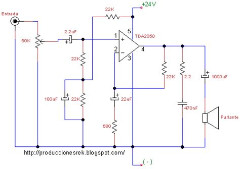 Producciones Rek Diagramas Y Electronica Amplificador 50w Con Tda2050