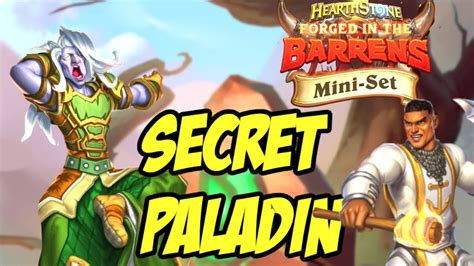 New Secret Paladin Hearthstone Wailing Caverns Mini Set Youtube