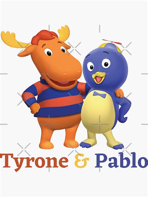 Backyardigans Tyrone And Pablo Sticker For Sale By Rossdave Redbubble