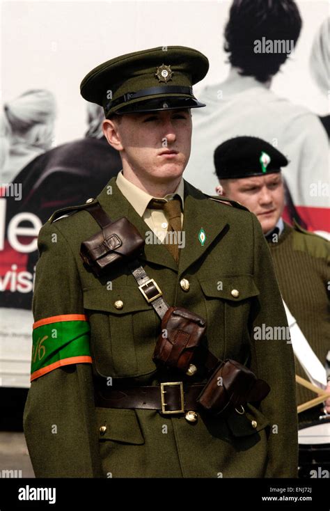 A Man Dressed In 1916 Irish Volunteers At A Dissident Republican Easter