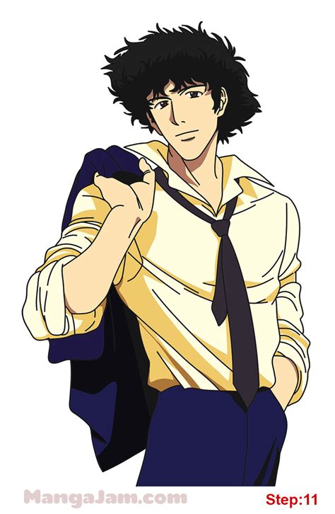 How To Draw Spike Spiegel From Cowboy Bebop