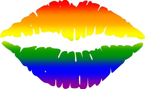 Pride Rainbow Kiss Digital Art By Rainbow Drop Fine Art America