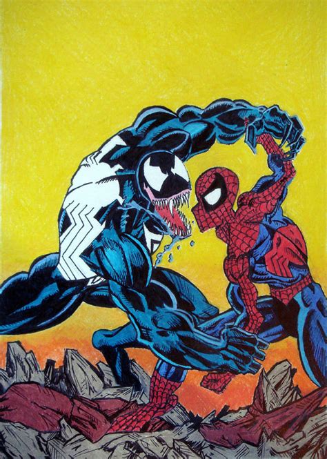 Spiderman Vs Venom By Southpawdeviant On Deviantart