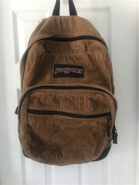 Vintage Jansport Corduroy Backpack Aesthetic Backpack Vintage