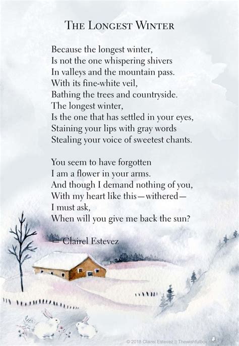 A Collection Of Seven Winter Poems Winter Poems Winter Poetry Snow