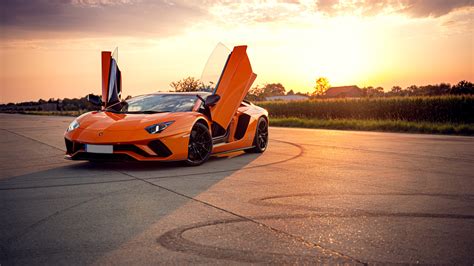 1366x768 Orange Lamborghini Aventador 4k 1366x768 Resolution Hd 4k