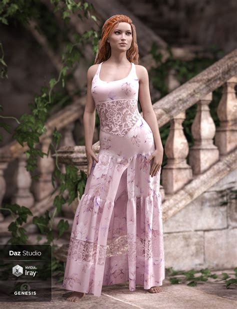 darling dress for genesis 3 and 8 female s daz 3d
