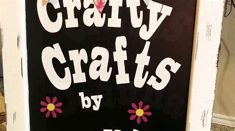 My Craft Fair Sign Youtube