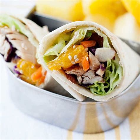Healthy Asian Chicken Salad Wraps Laura Fuentes