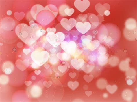 Premium Photo Heart Shaped Bokeh Lights With Blur Background