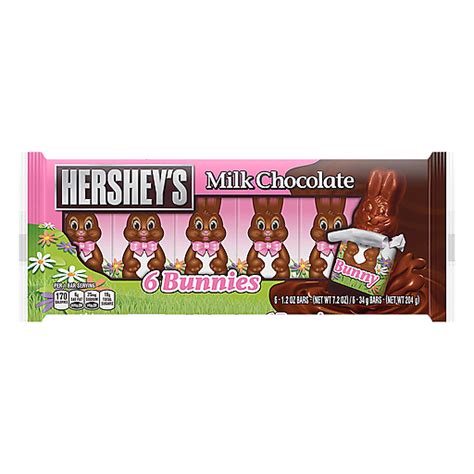 Hersheys Bunnies Milk Chocolate 6 Ea Packaged Candy Chief Markets