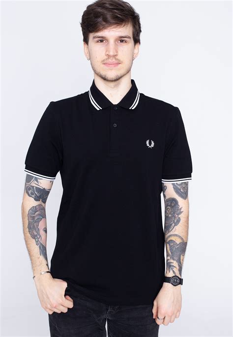 Fred Perry Twin Tipped Fred Perry Black Polo Impericon De