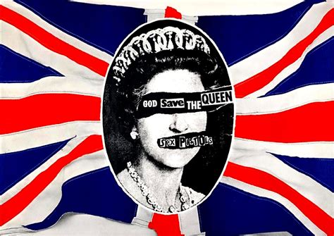 Sex Pistols A2 Art Poster God Save The Queen Punk 1977 Etsy