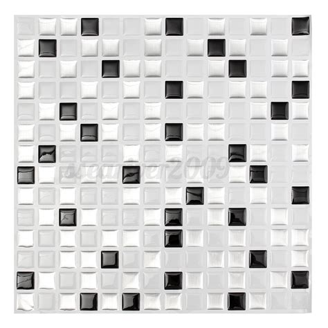 3d Mosaic Tile Modern Wallpaper Foil Sticker Bathroom