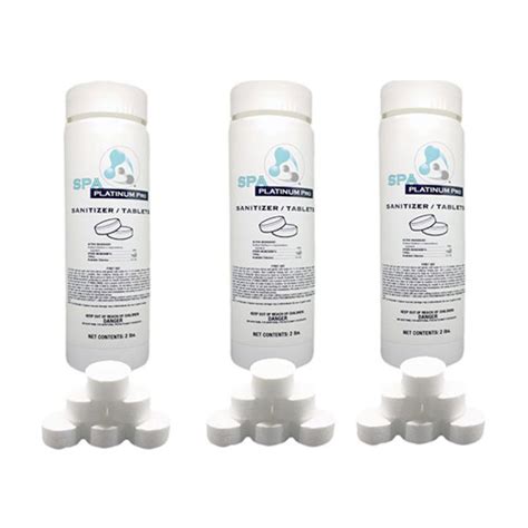 Spa Sanitizer In Tablet Form 2lbs X 3 Spa Platinum Pro Hot Tub Spa And Pool Products All