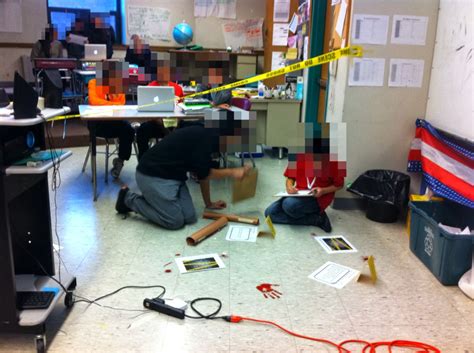 To Engage Them All Crime Scene In The Classroom