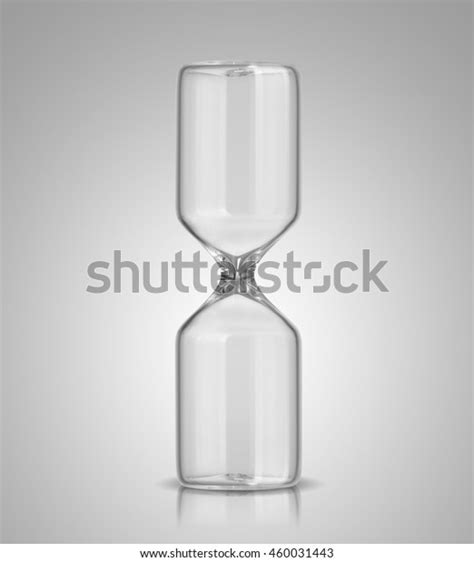 Empty Hourglass On Gray Background Stock Photo Edit Now 460031443