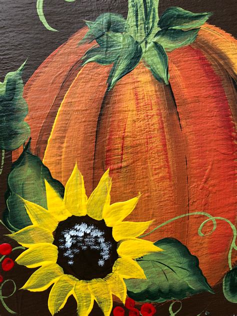 Hand Painted Fall slate Decoration, Yard Art, Garden hanger, Sunflower ...