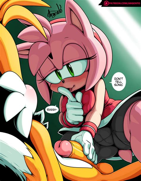 Argento Amy Rose Tails Sonic Sonic Series Sonic Team Highres