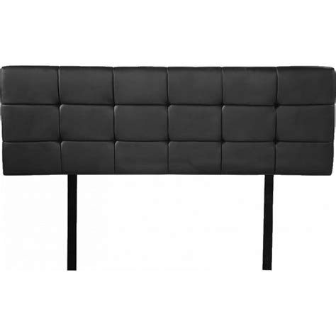 Pu Leather Double Bed Deluxe Headboard Bedhead Black