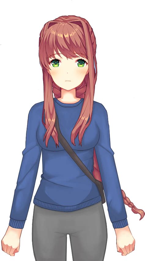 Download Monika Png Normal Picture Library Casual Monika Ddlc Full