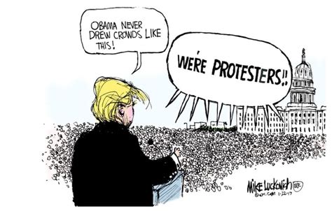 opinion how cartoons portrayed the women s march and trump s historic weekend the washington