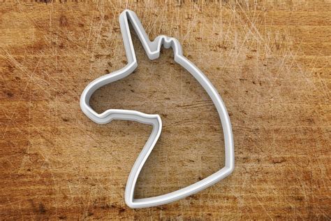 Unicorn Cookie Cutter Stl File Etsy