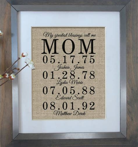 Mothers day gift custom portrait, mother's day gift ideas gift for mom, mothers day gifts, personalized gifts for mom from daughter birthday. Mother's Day From Daughter | Personalized Mother's Day ...