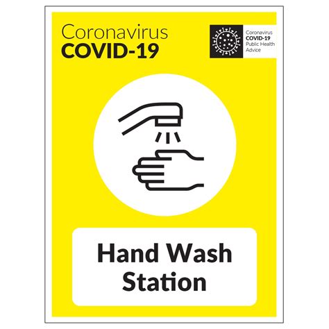 Covid 19 Hand Wash Station Sign